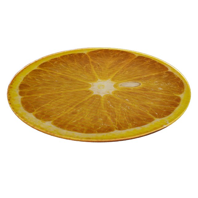 DELICIOUS ORANGE SLICE CUTTING BOARD (Corner)