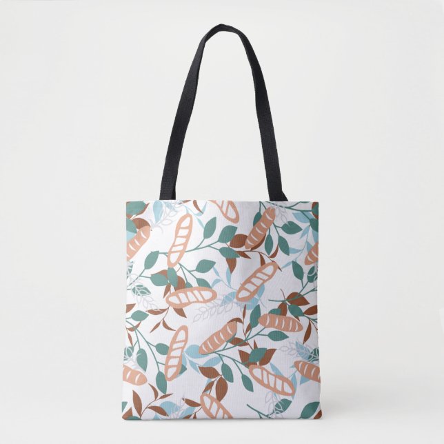  Delicious Organic Wheat Baguette Pattern Tote Bag (Front)