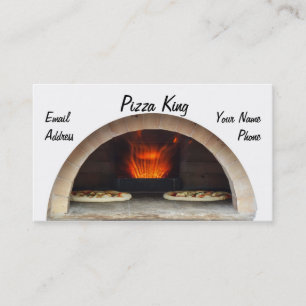 Delicious Oven Baked Pizza Business Card