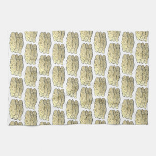 Delicious Papadums Indian Takeaway Food Flatbreads Tea Towel