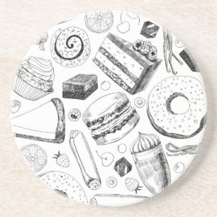 Delicious pattern coaster