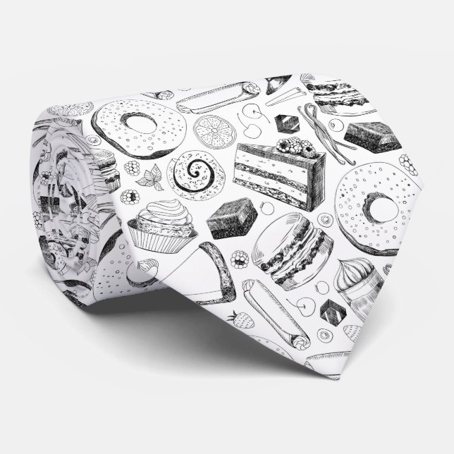 Delicious pattern neck tie (Rolled)