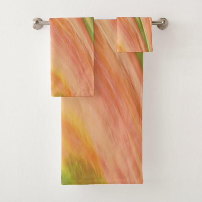 Delicious Peach Design Bath Towel Set (Insitu)