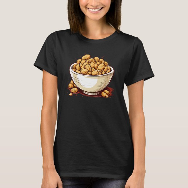 Delicious Peanuts Bowl T-Shirt (Front)