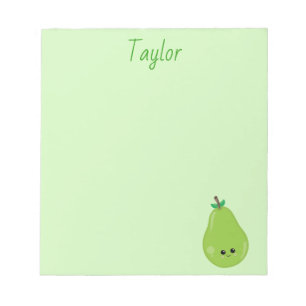 Delicious Pear Green Notepad