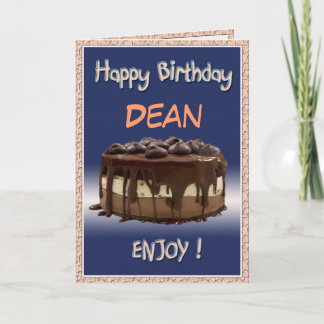Delicious personal Birthday/cake   "change name" Card