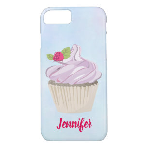 Delicious Pink Cupcake Berry on Top Custom iPhone 8/7 Case