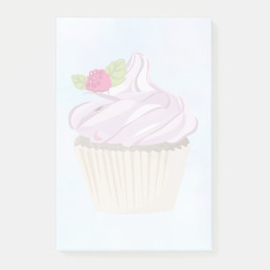 Delicious Pink Cupcake Berry on Top Post-it Notes