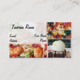 Delicious Pizza and Italian Food Business Card