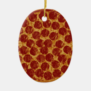 Delicious Pizza Pie Ceramic Tree Decoration