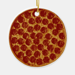 Delicious Pizza Pie Ceramic Tree Decoration