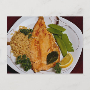 Delicious Rainbow trout Postcard