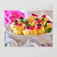 Delicious Red Berries Cake Puff Pastry Dessert