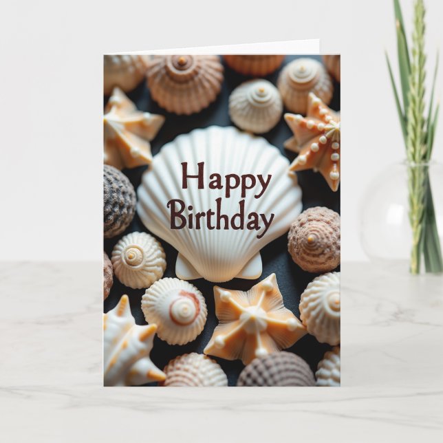 Delicious Shells Birthday Card (Front)