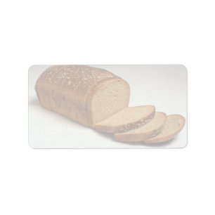 Delicious Sliced wheat bread Label