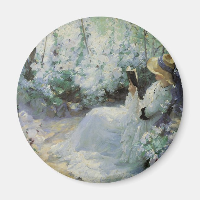 Delicious Solitude by Frank Bramley, Vintage Art Magnet (Front)