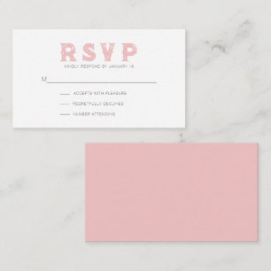 Delicious Strawberry Pink Rustic Modern RSVP Enclosure Card