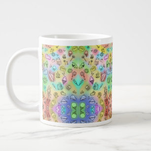DELICIOUS SUMMER DESSERTS PATTERN LARGE COFFEE MUG