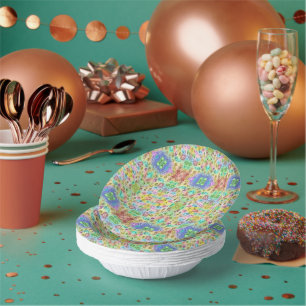 DELICIOUS SUMMER DESSERTS PATTERN PAPER PLATE