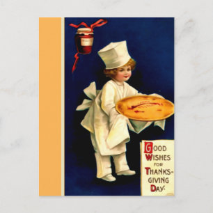 Delicious Thanksgiving Holiday Postcard