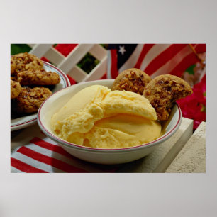 Delicious Vanilla ice cream Poster