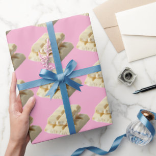 Delicious White Chocolate Squares Pattern – Sweet  Wrapping Paper