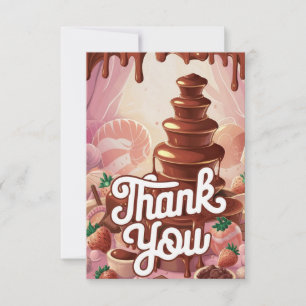 Delicious Wishes Chocolate thank you card