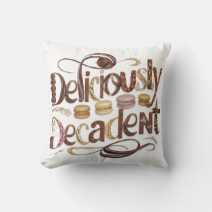 Deliciously Decadent Cakes & Chocolate Design Cushion