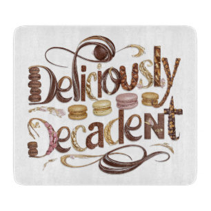 Deliciously Decadent Cakes & Chocolate Design Cutting Board