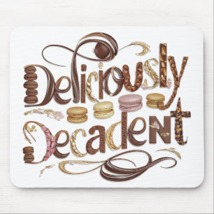 Deliciously Decadent Cakes & Chocolate Design Mouse Pad
