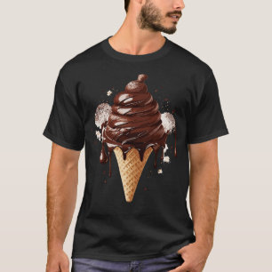 Deliciously Spooky HandDrawn Chocolate Ice Cream o T-Shirt