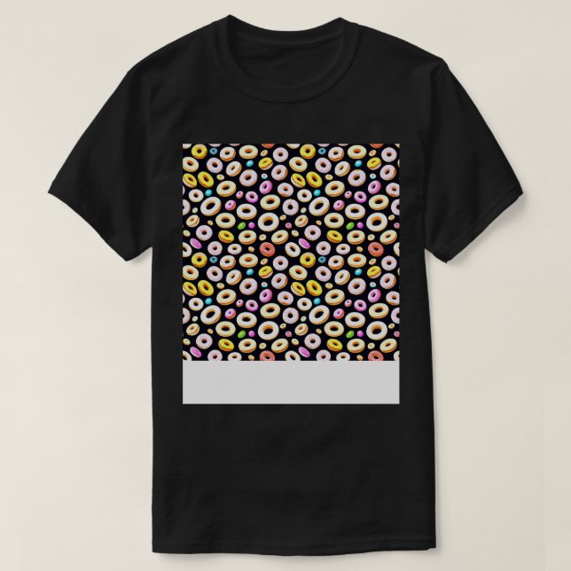 Deliciously Sweet Doughnut Pattern Design for Doug T-Shirt (Design Front)