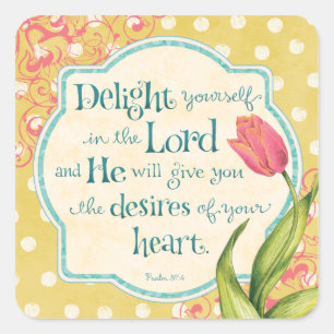 Delight in the Lord Stickers
