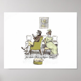 Delight in Vexing, Jane Austen Pride and Prejudice Poster