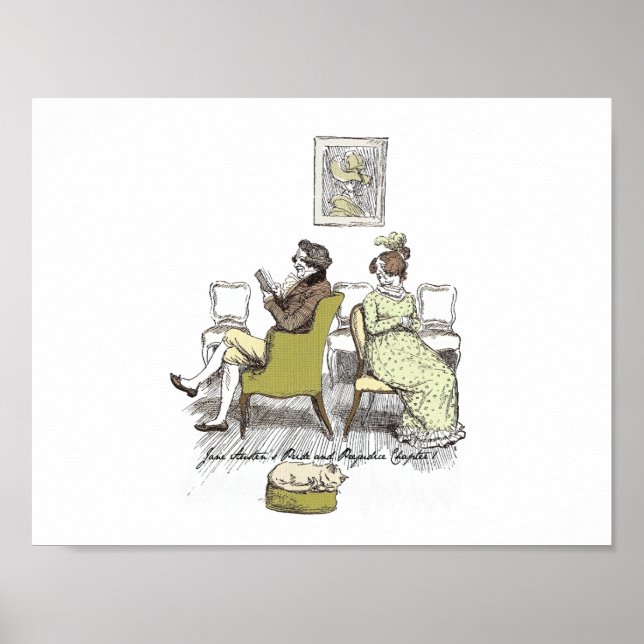 Delight in Vexing, Jane Austen Pride and Prejudice Poster (Front)