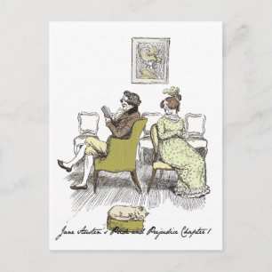 Delight in Vexing, Jane Austen Pride & Prejudice Postcard