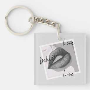 Delight Love Live Lips Key Ring