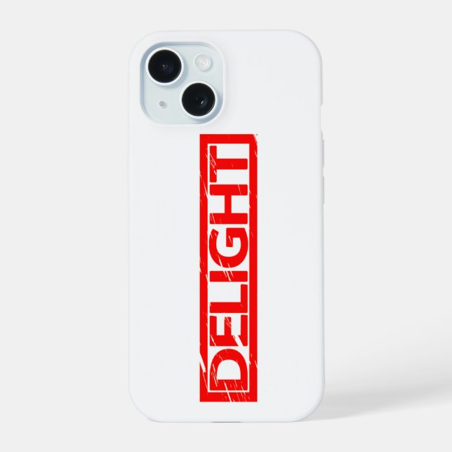 Delight Stamp iPhone 15 Case (Back)