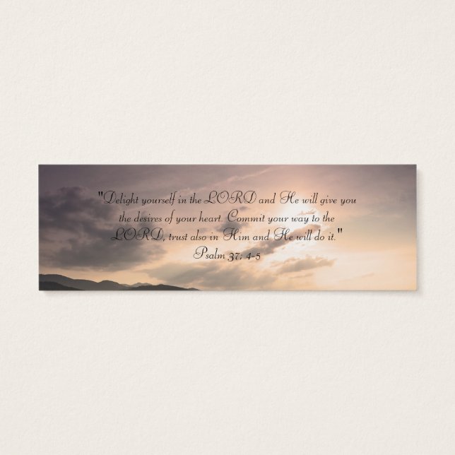 Delight yourself in the LORD  - Bookmark (Back)