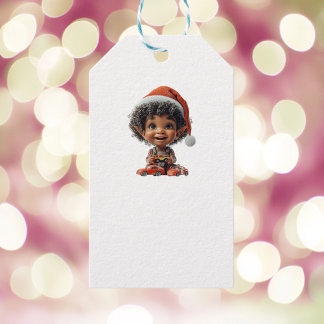 Delighted Baby Christmas Elf White Gift Tags