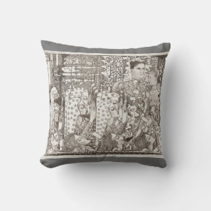 Delighted Gouda 1897 Jan Toorop Art Nouveau Cushion
