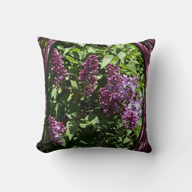 Delighted Lilacs... Cushion (Front)