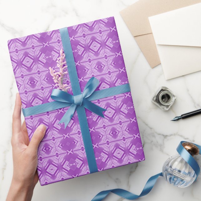 Delightful Abstract Chevron Pattern Wrapping Paper (Gifting)