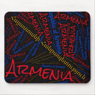 Delightful Armenia Flag Colours Patriotic Mouse Pad