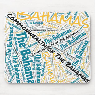 Delightful Bahamas Flag Colours Patriotic Mouse Pa Pad