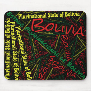 Delightful Bolivia Flag Colours Patriotic Mouse Pad