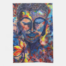 Delightful Buddha Original Abstract Artwork