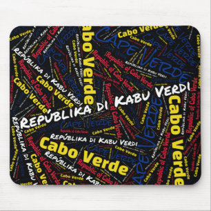 Delightful Cape Verde Flag Colours Patriotic Mouse Pad