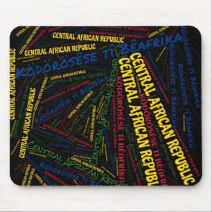 Delightful Central African Republic Flag Colours Mouse Pad