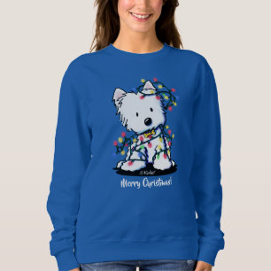 Delightful Christmas KiniArt Westie Sweatshirt